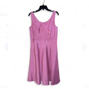 Silk Balletcore Flirty Fairy Spring Barbie Tea Party Derby A line Midi Dress